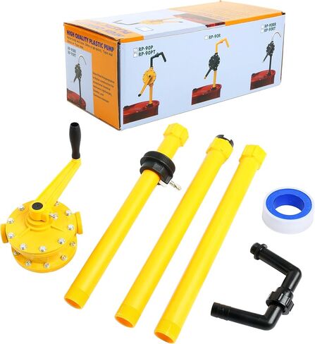 Amarine Made Barrel Pump Plastic Polypropylene Hand Rotary Transfer Drum Pump 300cc(300ml), 70 times/min in Saudi Arabia