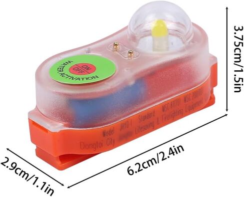 2PCS Life Jacket Light, Automatic Locator LED Light Life Jacket Strobe Light for Water Survival Emergency in Saudi Arabia