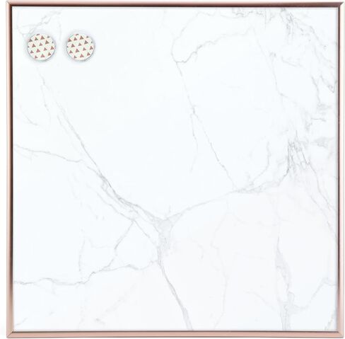 U Brands Magnetic Dry Erase Board, Marble Finish, 14 x 14 ", Rose Gold Aluminum Frame in Saudi Arabia