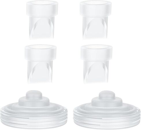 Replacement 4 Duckbill Valves/Duck Bill Valve & 2 Silicone Membrane/Diaphragm Compatible with Momcozy M5 Wearable Breast Pump, Accessories Made by Durceler, Not Original Momcozy Pump Parts in Saudi Arabia