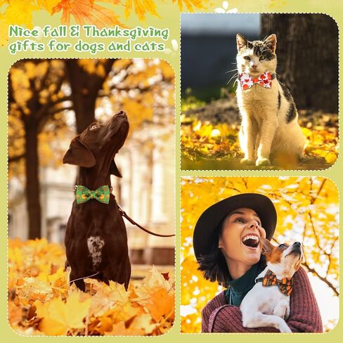 30 Pcs Dog Collar Bow Ties Bulk Dog Bowtie Holiday Dog Accessories Collar Charms Detachable Attachment Puppy Bows for Small Medium Large Dogs Cat Grooming Supply (Fall Style) in Saudi Arabia