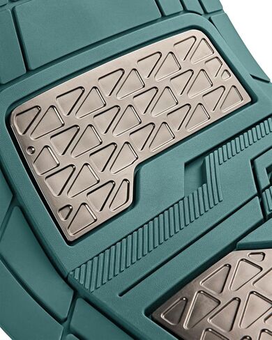 سجادات أرضية مطاطية شديدة التحمل من PIC AUTO، مجموعة سجادات سيارة زيتونية ودخانية، سجادات سيارة أمامية وخلفية مع وسادة للكعب وظهر مضاد للانزلاق، حماية من جميع الأحوال الجوية، مناسبة لسيارات الدفع الرباعي والسيدان والشاحنات in Kuwait