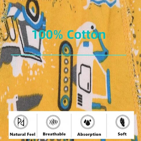 Boys Fashion Soft 100% Cotton Tagless Brief 5 Pack Breathable Underwear for Little Kid Boys in Saudi Arabia