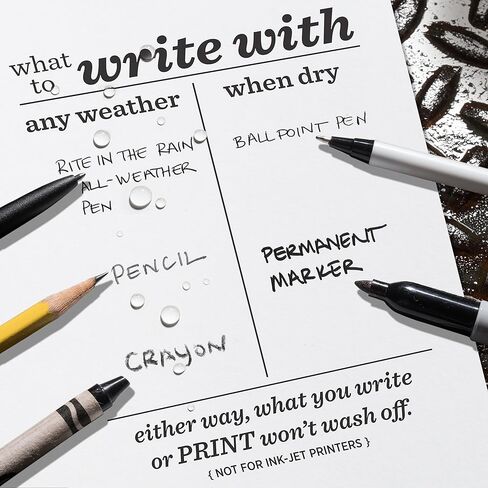 Rite In The Rain Weatherproof Laser Printer Paper, Tabloid Paper Size 11" x 17", 32# White, 500 Sheet Pack (No. 321117) in Saudi Arabia