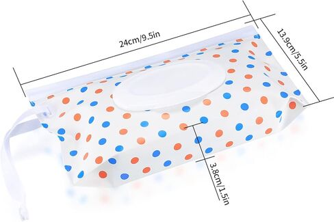 5 قطع من أكياس المناديل المبللة المحمولة، أكياس توزيع مناديل مبللة للأطفال، حقيبة توزيع حامل مناديل مبللة قابلة لإعادة الملء وقابلة لإعادة الاستخدام بسحاب محكم الغلق، وحقائب لحمل مناديل الحفاضات للسفر in Kuwait