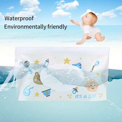 5 قطع من أكياس المناديل المبللة المحمولة، أكياس توزيع مناديل مبللة للأطفال، حقيبة توزيع حامل مناديل مبللة قابلة لإعادة الملء وقابلة لإعادة الاستخدام بسحاب محكم الغلق، وحقائب لحمل مناديل الحفاضات للسفر in Kuwait