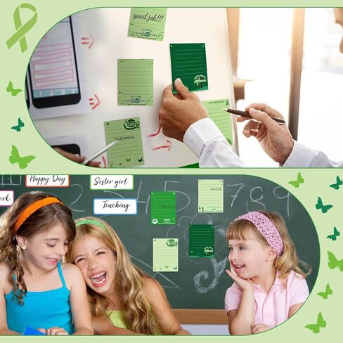32 Pads Mental Health Sticky Notes Mental Health Stickers Reminder Laptop Decals Positive Psychology Affirmations Feelings Mental Health Decor for Coworkers Kids Teen School(Fresh) in Kuwait