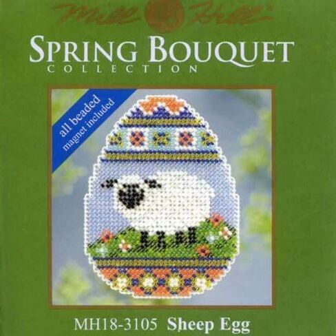 Mill Hill Sheep Egg Beaded Counted Cross Stitch Kit 2013 Spring Bouquet MH183105 in Saudi Arabia