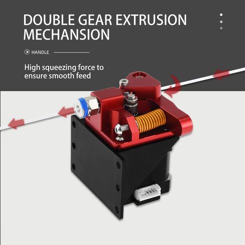 WINSINN Dual Gear Extruder، Ender 3 v2 ترقية عمود المحرك> 20 مم، متوافق مع سلسلة Ender 3 Pro CR10 Series 3D Printer TPU Filament Drive Feed in Saudi Arabia