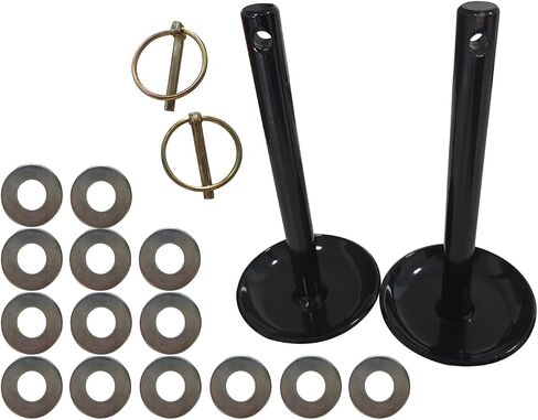2 حزمة من أحذية التزلج على الثلج مقاس 5/8 بوصة متوافقة مع شفرة محراث الثلج ATV UTV Moose Snow Plough تعمل على محاريث الثلج الأخرى بعمود 5/8 بوصة in Saudi Arabia
