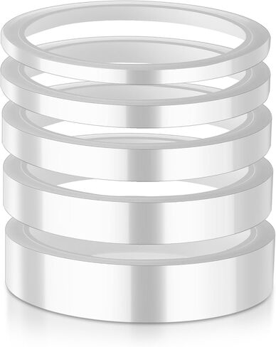 5 Rolls 2/3/ 6/12/ 20mm x 33m 108ft Clear Heat Transfer Tape Multi Sized Transparent High Temperature Heat Resistant Tape Thermal Tape for Heat Press and Sublimation, No Residue in Saudi Arabia