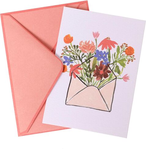 Graphique Watercolor Bike Cards | Pack of 16 Cards with Envelopes | Blank Inside | All Occasion Greetings | Glitter and Gold Foil Accents | Family and Friends | Boxed Set | 3.25" x 4.75" in Saudi Arabia