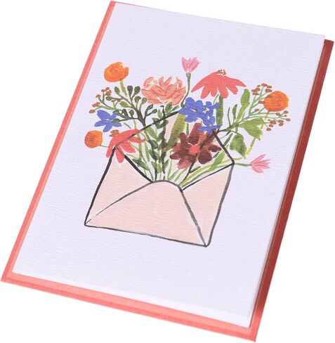 Graphique Watercolor Bike Cards | Pack of 16 Cards with Envelopes | Blank Inside | All Occasion Greetings | Glitter and Gold Foil Accents | Family and Friends | Boxed Set | 3.25" x 4.75" in Saudi Arabia