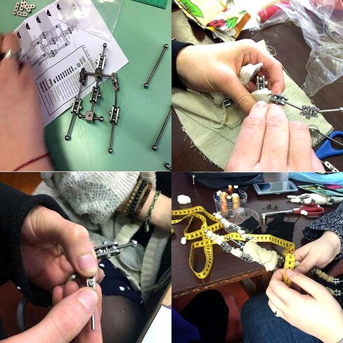 Diy Studio Stop Motion Armature Kits | Metal Puppet Figure for Character Design Creation | Not-Ready Studio Armature Kits Very Easy to Assemble for Stop Motion Animation or Just Fun | 160 mm Tall in Saudi Arabia