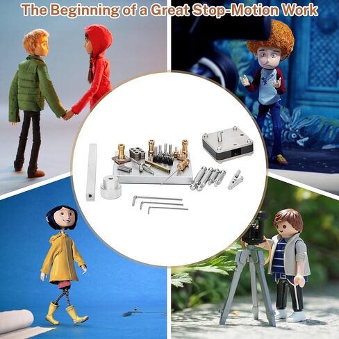 مجموعة الرسوم المتحركة بإيقاف الحركة غير القابل للصدأ، 5 موصلات، ارتفاع ثابت قابل للتعديل وقدرة وزن عالية لإنتاج الرسوم المتحركة، التصوير الفوتوغرافي بفاصل زمني وتصوير المنتج. in Kuwait