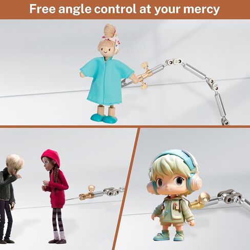 مجموعة الرسوم المتحركة بإيقاف الحركة غير القابل للصدأ، 5 موصلات، ارتفاع ثابت قابل للتعديل وقدرة وزن عالية لإنتاج الرسوم المتحركة، التصوير الفوتوغرافي بفاصل زمني وتصوير المنتج. in Kuwait