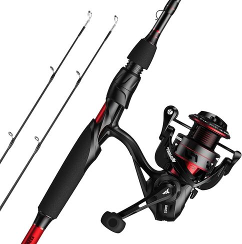 KastKing Royale Legend II Twin Tip Fishing Rod and Reel Combos, Spinning & Casting Combo, IM6 Graphite 2Pc Blanks, Extra Backup Tip Section, Stainless-Steel Guides, KastFlex Technology, EVA Handles in Kuwait