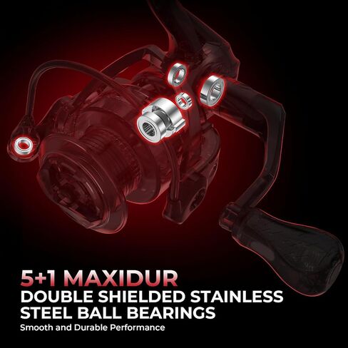 KastKing Royale Legend II Twin Tip Fishing Rod and Reel Combos, Spinning & Casting Combo, IM6 Graphite 2Pc Blanks, Extra Backup Tip Section, Stainless-Steel Guides, KastFlex Technology, EVA Handles in Kuwait