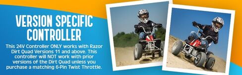 وحدة تحكم لـ Razor Dirt Quad - وحدة تحكم 24 فولت HB2430-TYD6-FS-ROHS لـ Razor Dirt Quad الإصدار 11 وما فوق، 5 موصلات مع موصل خانق 6 دبابيس - جزء OEM W25143069015 in Kuwait