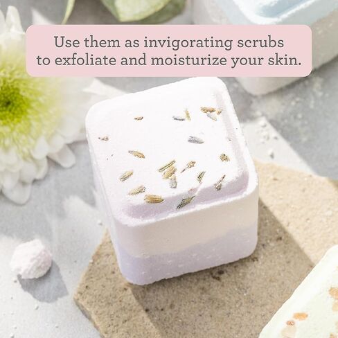Lizush Luxury Spa Gift Basket And Self Care Gifts For Women With Mint, Lavender, Grapefruit, And Eucalyptus Heart-Shaped Shower Steamers With Box and Card - Personalized - 5 Piece Set in Kuwait