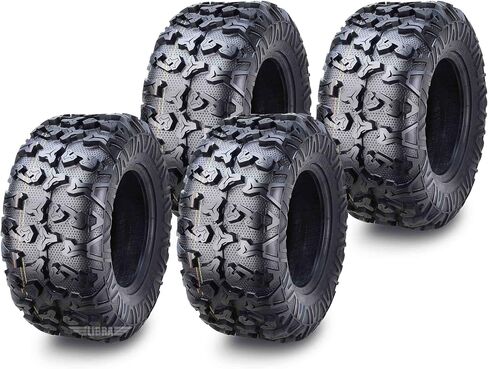 مجموعة من 4 إطارات HD 8PR UTV ATV 25x10-12 25x10x12 مع عروات جانبية كاملة مميزة/واقي جرجر 10265 in Kuwait