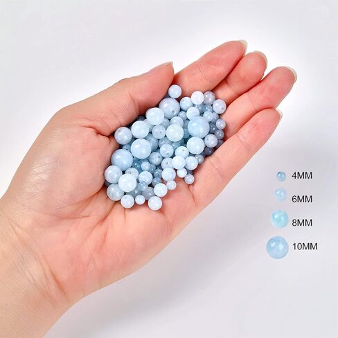108pcs 6mm Natural Amazonite Beads Round Gemstone Beads Loose Beads for Jewelry Making in Saudi Arabia