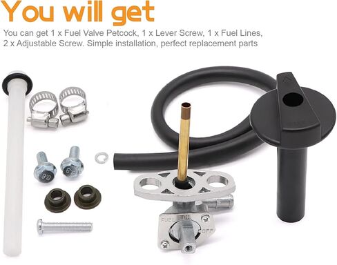 صمام الوقود بيتكوك مع رافعة آسى لهوندا ريكون 250 TRX250 TRX350 TRX400 TRX420 TRX450 TRX500 TRX650.16950-HM8-003، جزء مفتاح صمام الغاز، جزء صمام تبديل خزان الوقود in Kuwait