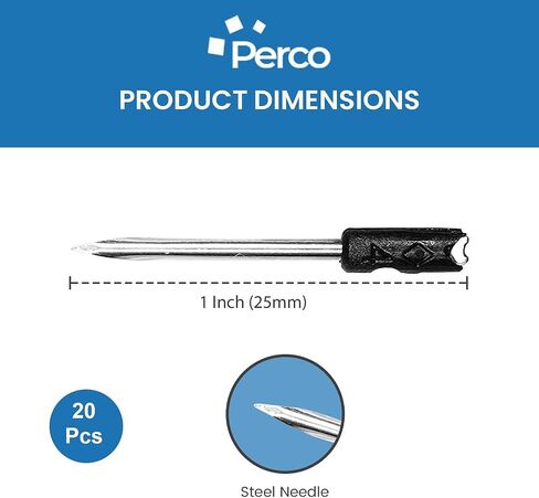 Perco NZ-204P Standard Tagging Gun Needles Replacement Kit, Steel (5 Needles) in Saudi Arabia