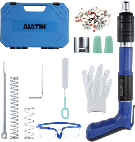 100pcsManual Steel Nails Wall Fastening Cable ducts Fixed Slotting Device Nail Gun Parts kit (16mm)… in Saudi Arabia