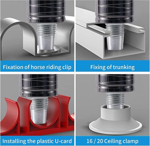 100pcsManual Steel Nails Wall Fastening Cable ducts Fixed Slotting Device Nail Gun Parts kit (16mm)… in Saudi Arabia