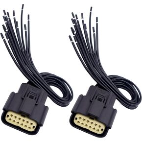 HiSport 68364272AA 2PCS Halogen Headlight Connector Harness Pigtail Compatible with Dodge Charger 2015-2018 in Saudi Arabia