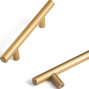 Liron Hardware 10 Pack Cabinet Handles Drawer Pulls Kitchen Handle Cupboard Pull 7.4 Inch (188mm) with 5'' Hole Center Stainless Steel Matte Black in Saudi Arabia