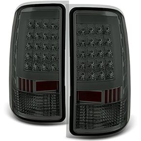AKKON - For 07-14 GMC Sierra 1500 2500 3500HD لاقط أسود بإطار مدخن عدسة C-شكل LED ضوء الفرامل الخلفي in Saudi Arabia
