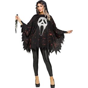 Fun World Glittering Ghost Face® Poncho - Adult in Kuwait