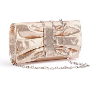 Missnine حقائب يد للنساء بفيونكة ورفرف للسهرة حقيبة زفاف رسمية محفظة متألقة للحفلات الراقصة وحفلات الكوكتيل in Kuwait