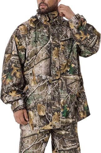 Rain Suit (Jacket + Pants),Rain Gear for Men Waterproof, Camo Rain Jacket, Lightweight Rain Coat for Fishing, Hunting, Hiking in Saudi Arabia