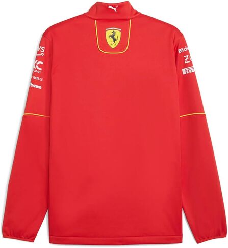 جاكيت PUMA رجالي Scuderia Ferrari Team Softshell ملابس خارجية رياضية كاجوال قابلة للتنفس - أحمر - مقاس M in Saudi Arabia