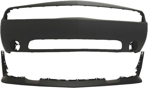 FitParts متوافقة مع مجموعة أغطية المصد الأمامي 2011-2014 Dodge Challenger R/T SRT8 SE SXT SXT Plus، عاكس سفلي Texturd CH1000994 CH1095121، 68109836AB 68109837AA in Saudi Arabia