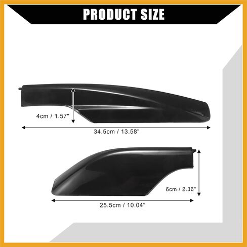Upper/Roof Rack Rails End Cap Protection Cover Shell for Toyota RAV4 2006-2012 / Rails End Covers Shell Cap / 4 Pcs/Black Replacement in Saudi Arabia