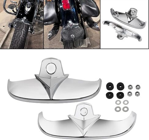 مجموعة أطراف المصد الأمامي والخلفي من الكروم لـ Harley Heritage Springer FLSTS/EFI FLSTSI Softail Springer Classic FLSTSC/Classic EFI FLSTSCI 1997-2023 in Kuwait