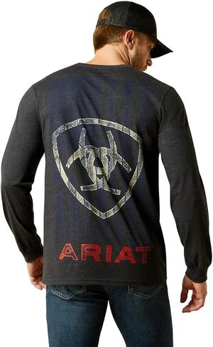 ARIAT Men's Stamped Freedom Classic Fit Long Sleeve T-Shirt in Saudi Arabia