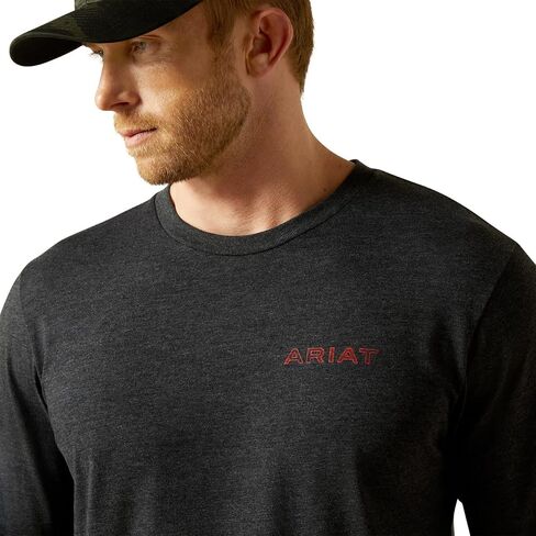 ARIAT Men's Stamped Freedom Classic Fit Long Sleeve T-Shirt in Saudi Arabia