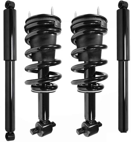 COMPLETESTRUTS - Front Quick Complete Strut Assemblies with Coil Springs and Rear Shock Absorbers Replacement for 2007-2013 GMC Sierra 1500 - Set of 4 in Saudi Arabia