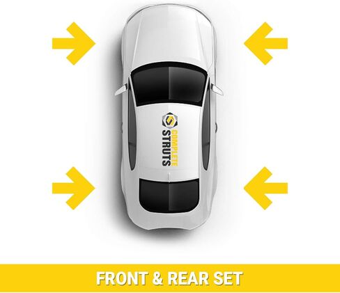 COMPLETESTRUTS - Front Quick Complete Strut Assemblies with Coil Springs and Rear Shock Absorbers Replacement for 2007-2013 GMC Sierra 1500 - Set of 4 in Saudi Arabia