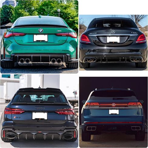 (Pack of 2) German License Plate Frame Aluminum with Carbon Fiber Finished Screw & Caps Included! Universal Fit License Plate Frame for Mercedes Benz Porsche BMW Audi Volkswagen VW in Saudi Arabia