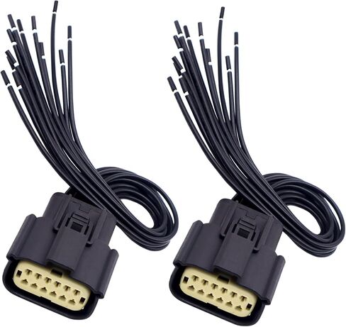 HiSport 68364272AA 2PCS Halogen Headlight Connector Harness Pigtail Compatible with Dodge Charger 2015-2018 in Saudi Arabia