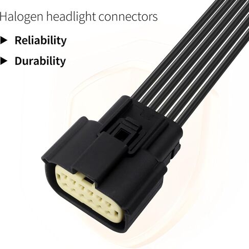 HiSport 68364272AA 2PCS Halogen Headlight Connector Harness Pigtail Compatible with Dodge Charger 2015-2018 in Saudi Arabia