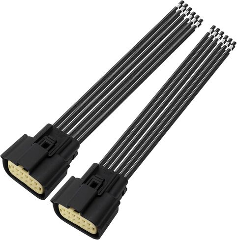 HiSport 68364272AA 2PCS Halogen Headlight Connector Harness Pigtail Compatible with Dodge Charger 2015-2018 in Saudi Arabia