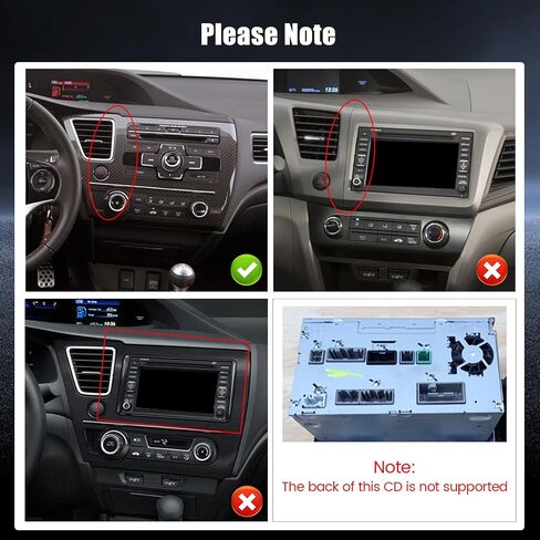 8 Core 6+128GB Android 13 Car Stereo for Honda Civic 2013-2017 with Wireless Apple Carplay, 9 Inch IPS Touchscreen Car Radio 59UI GPS Navigation WiFi 32EQ DSP Backup Camrea in Saudi Arabia