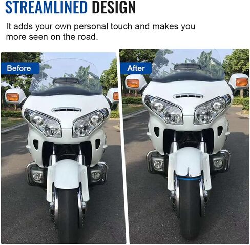 Three T Motorcycle Chrome Front Fender Fairing Tip Fits for HONDA Goldwing GL1800 2001-2017 / Goldwing, ABS Plastic in Saudi Arabia